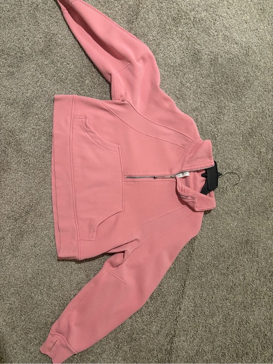 lululemon athletica Sweaters - lululemon athletica Pink Quarter-Zip Cowl Pullover